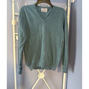 Ballantine Pure Cashmere Light Blue Men’s Sweater Small Preppy Luxury Scotland